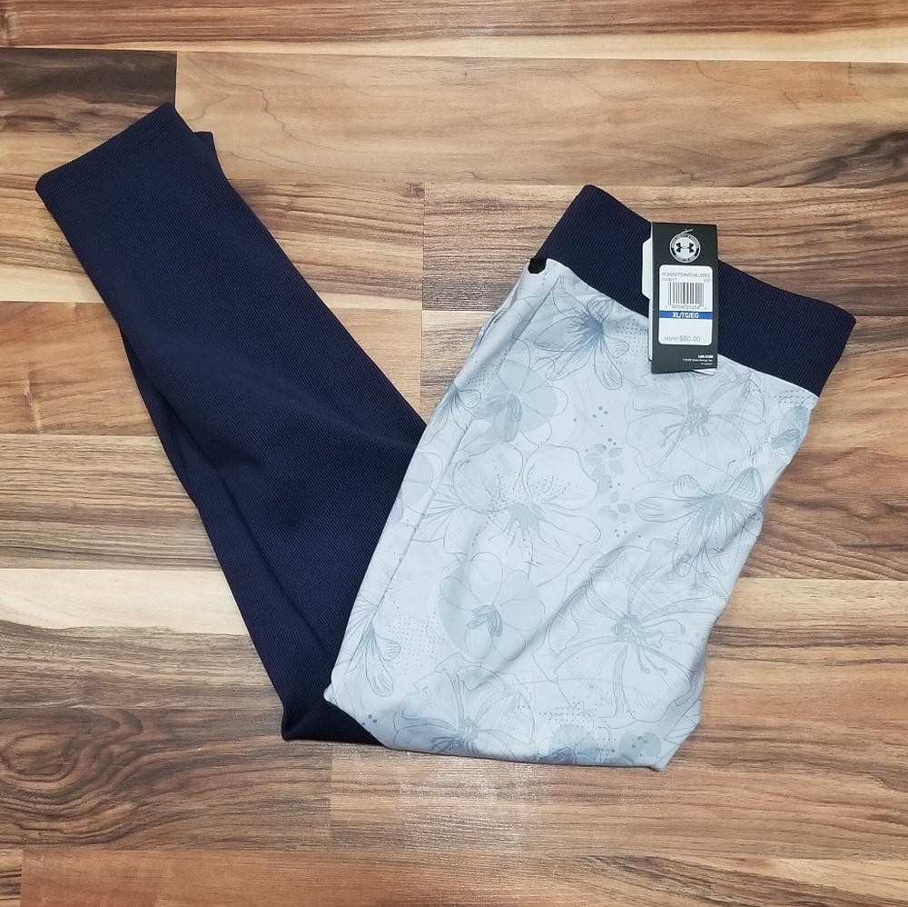 NWT Under Armour Unstoppable Ribbed Leggings